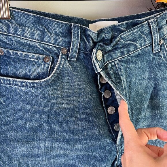 Boyish THE CASEY Womens Rigid Denim High Rise Straight Sz 26 in CITY LIGHTS - Picture 4 of 12